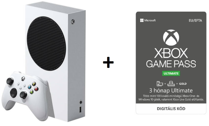 Microsoft Xbox Series S 512gb Játékkonzol 3 Hónap Game Pass Ultimate Microsoft Gamer Barlang